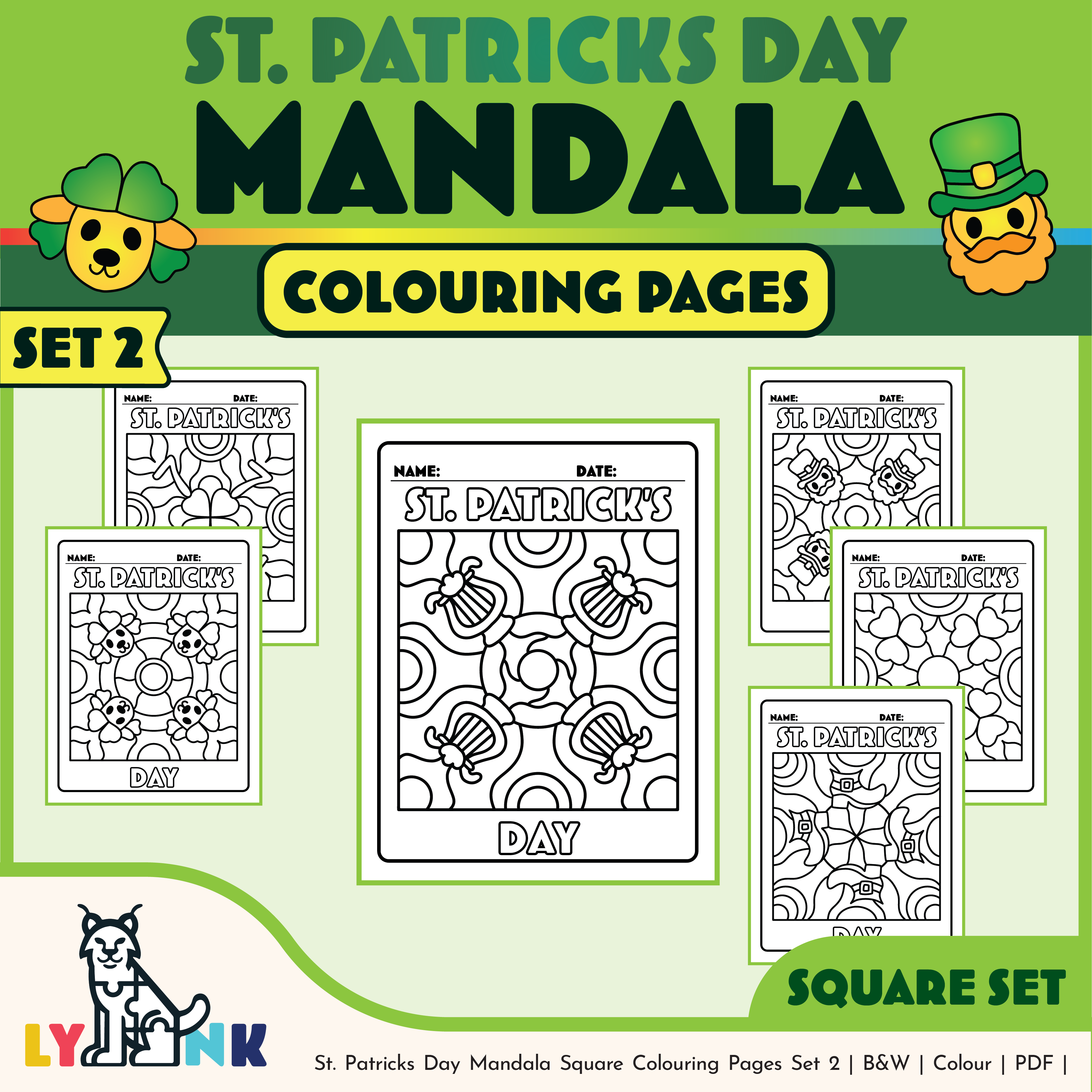 St. Patrick’s Coloring Pages